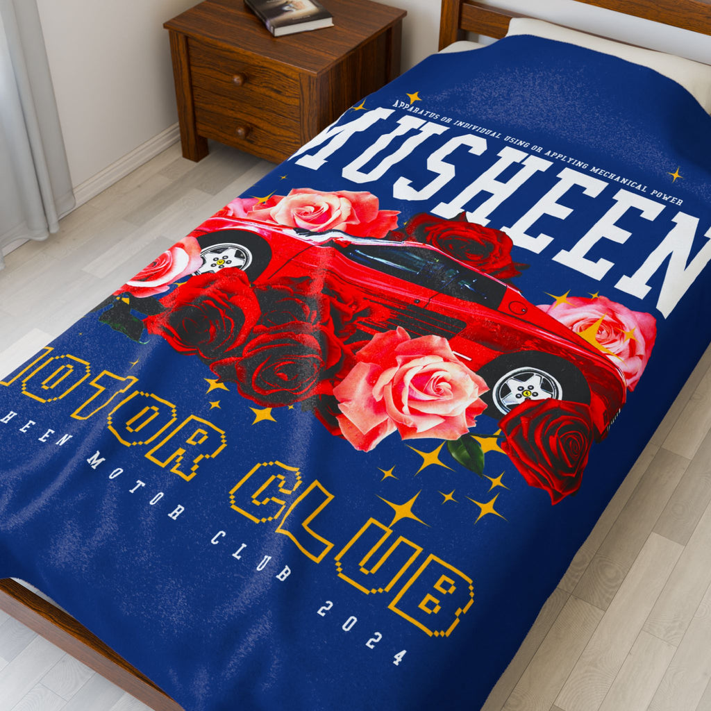 Musheen Motor Club Plush Blanket