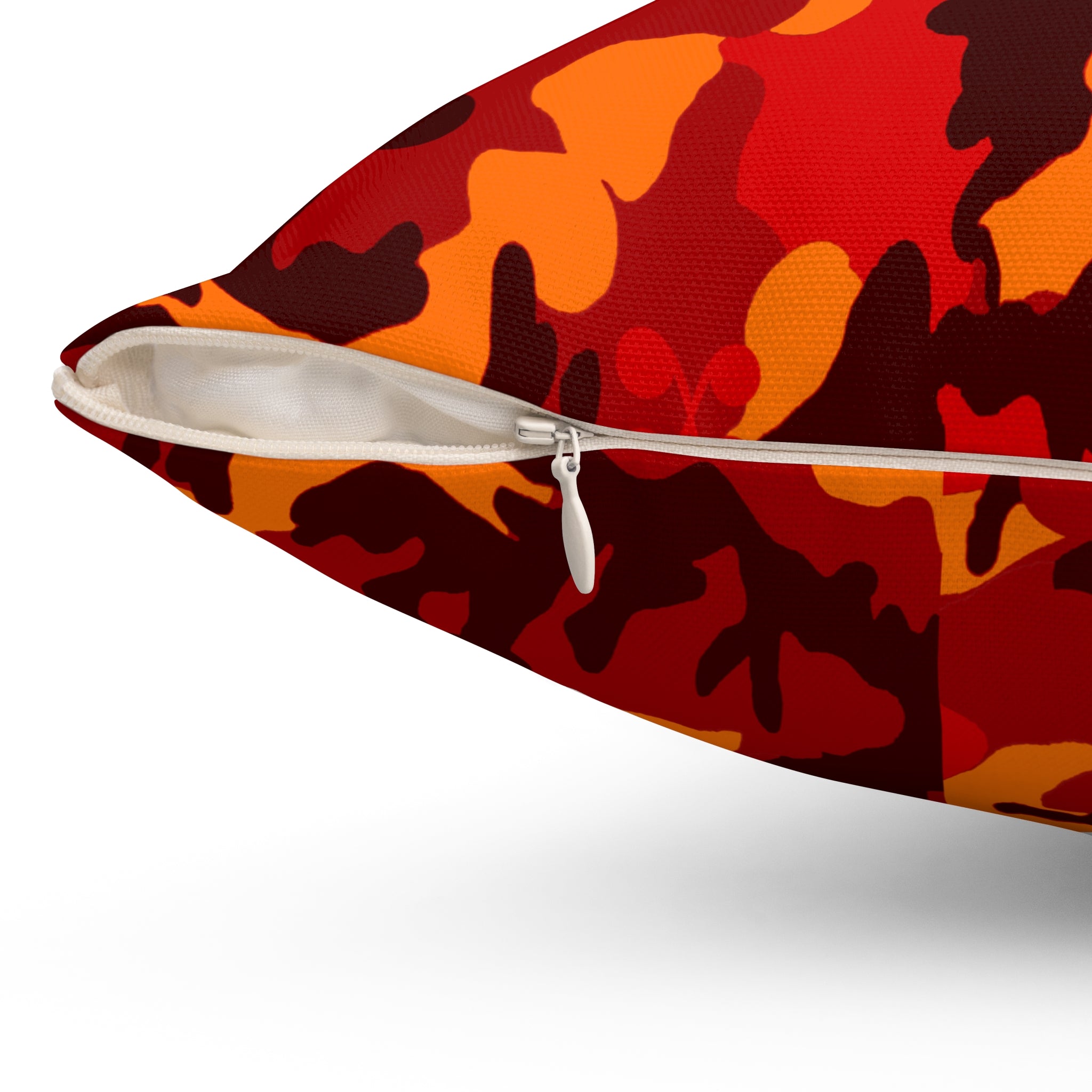 Camo Decorative Pillow Red