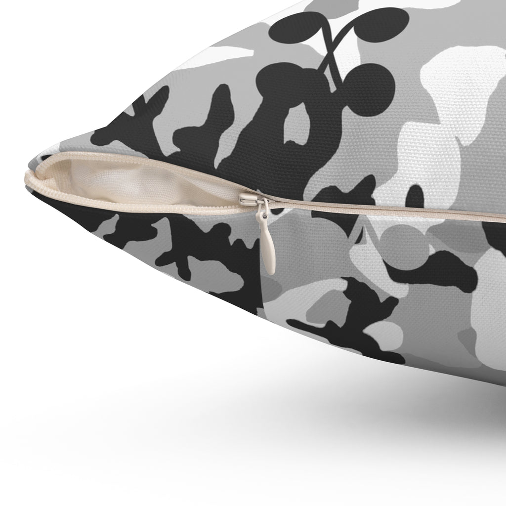 Camo Decorative Pillow Grey