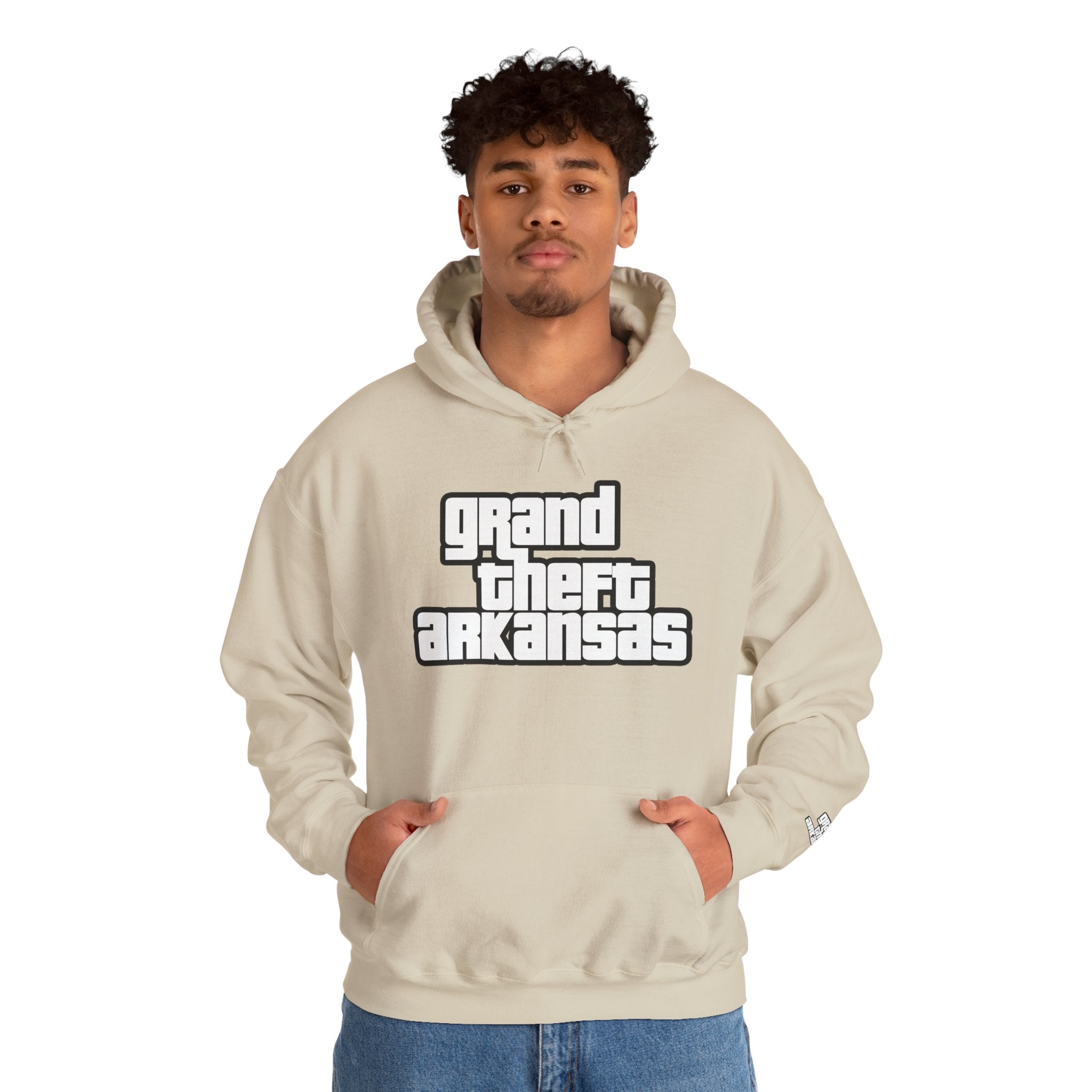 Grand Theft Arkansas Unisex Pullover Sweatshirt, Casual Wear, Gift for Gamers, Streetwear Fashion
