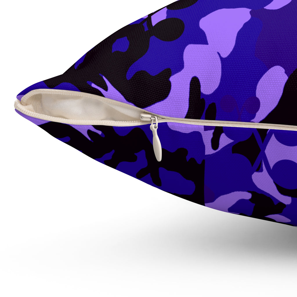 Camo Decorative Pillow Purple