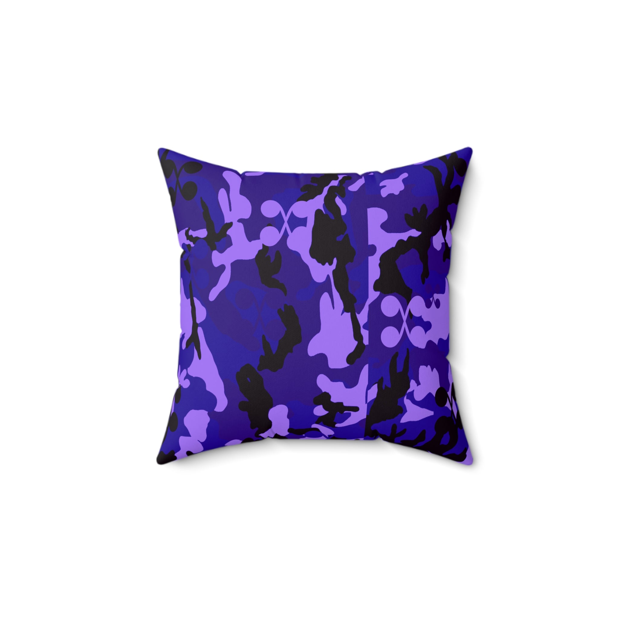 Camo Decorative Pillow Purple