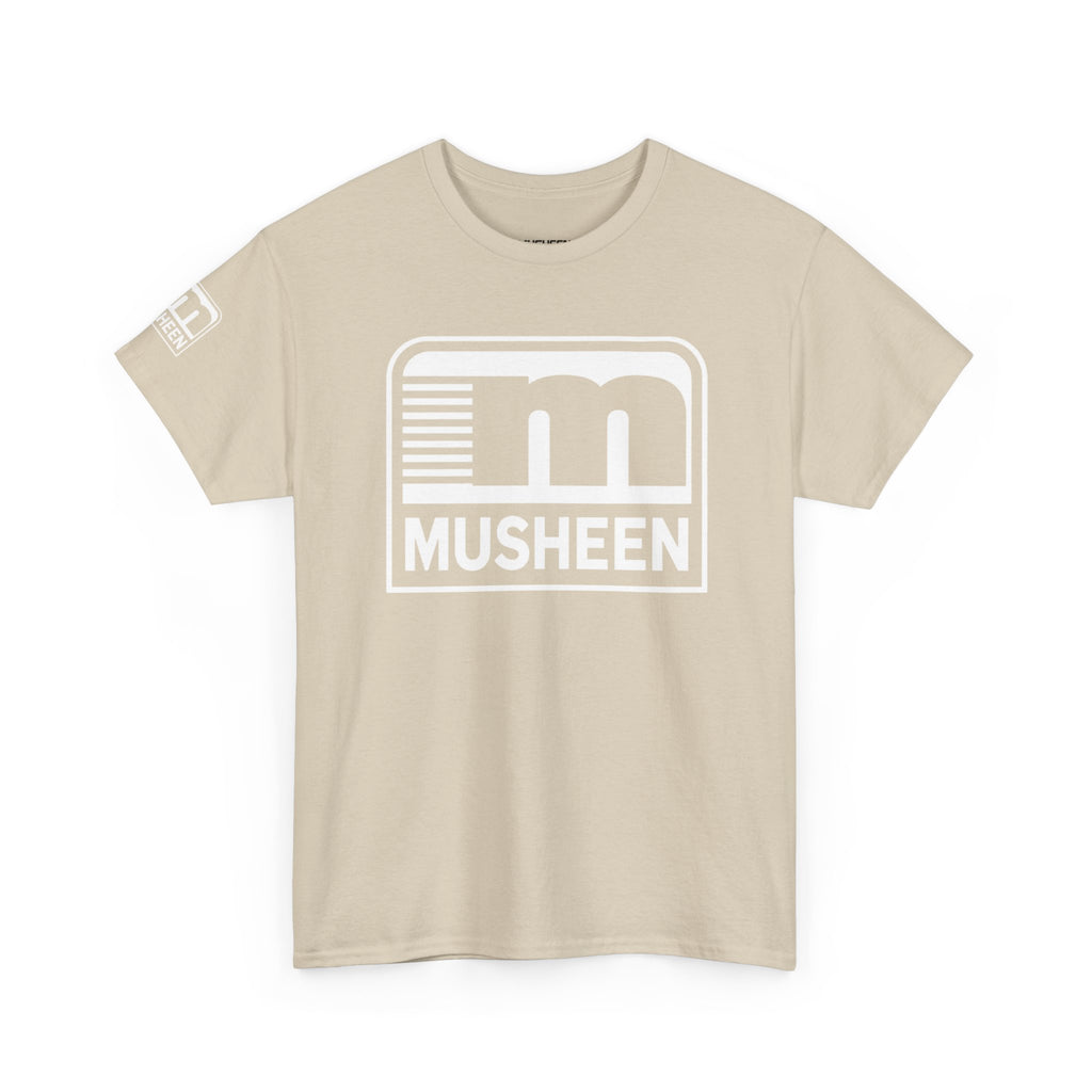White Logo Tee
