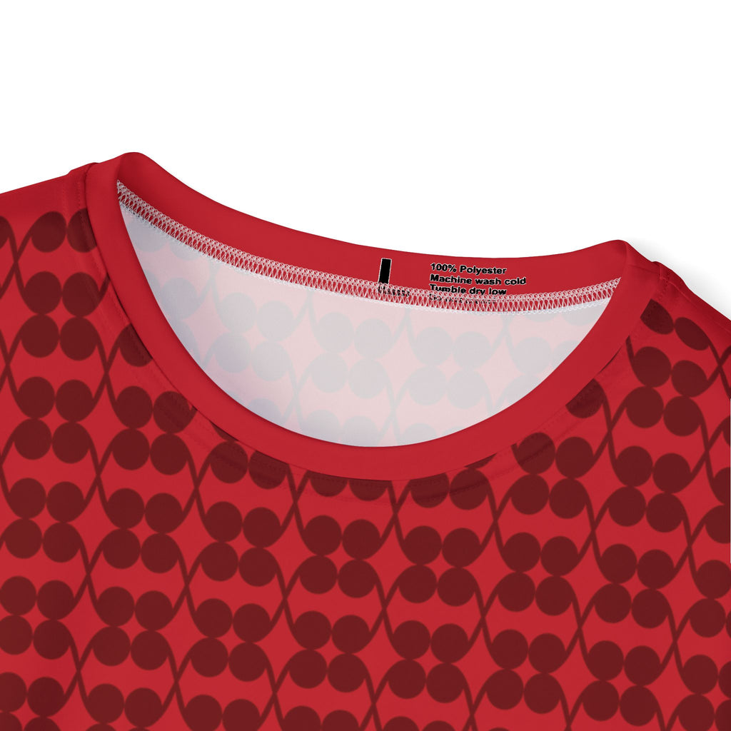Red Logo Print Tee