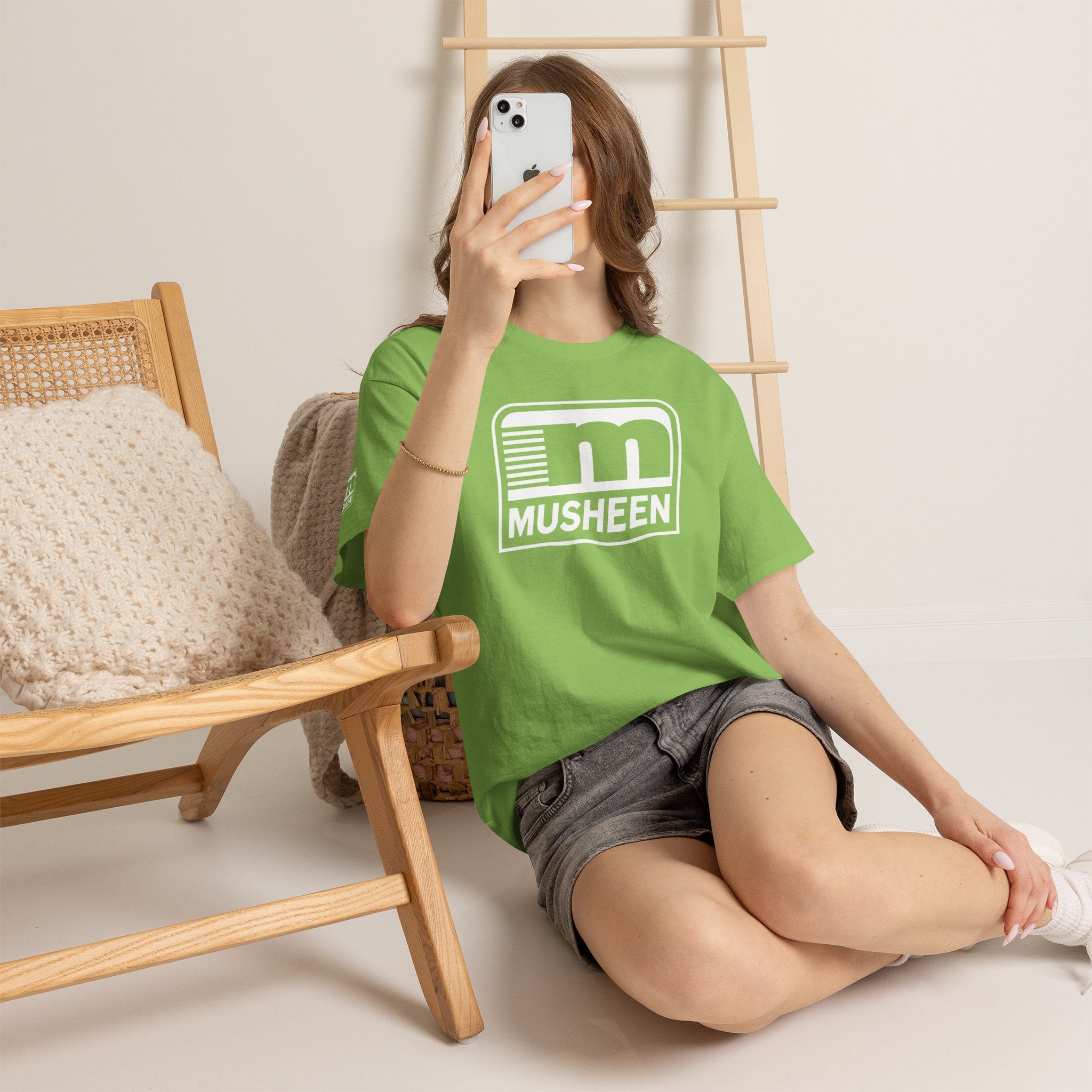 White Logo Tee