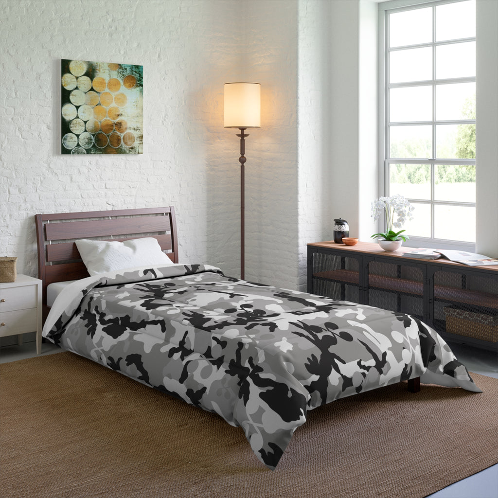 Grey Camo Comforter