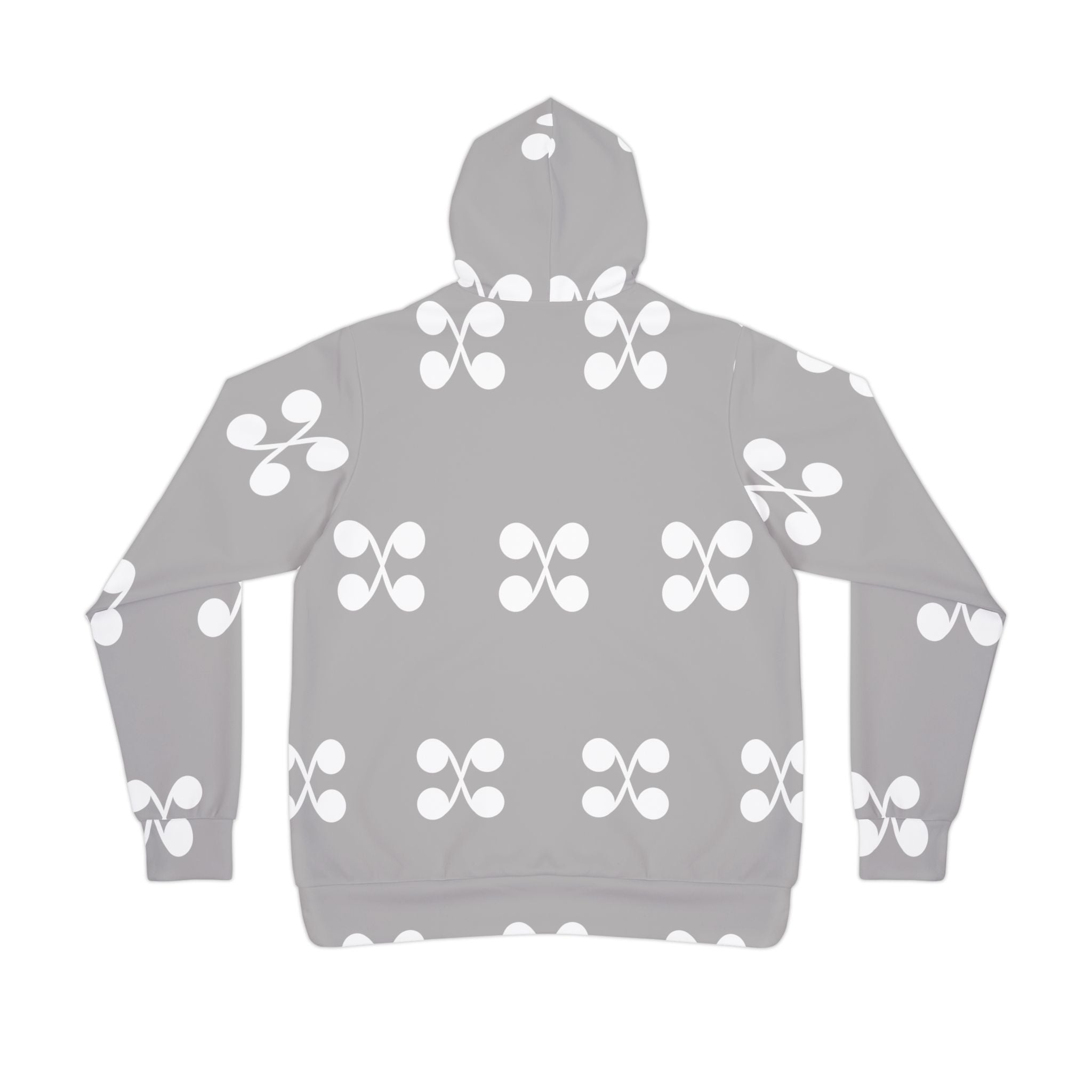 Musheen Logo Print Athletic Hoodie Grey
