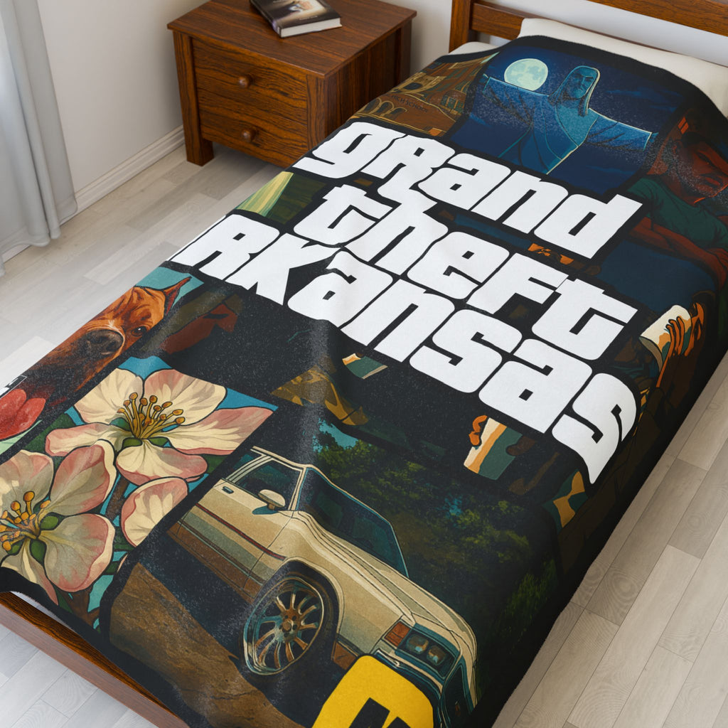 Grand Theft Arkansas Plush Blanket