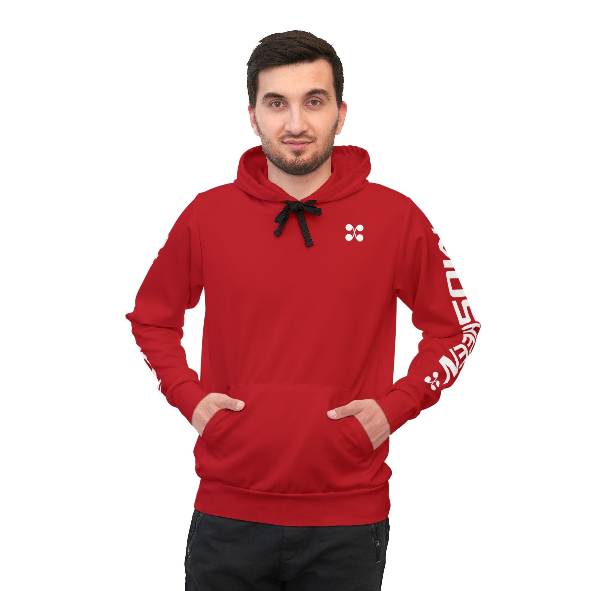 Musheen Logo Hoodie Red