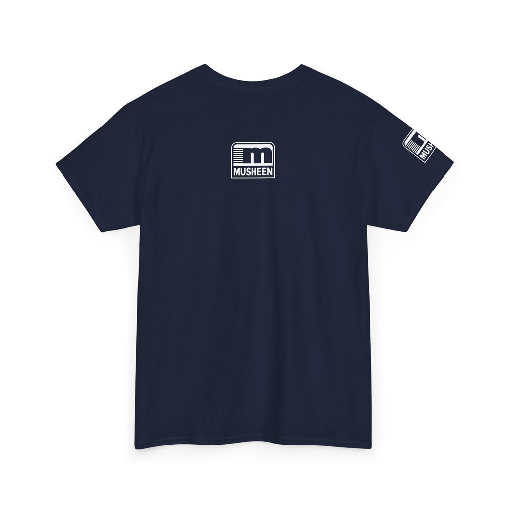 White Logo Tee
