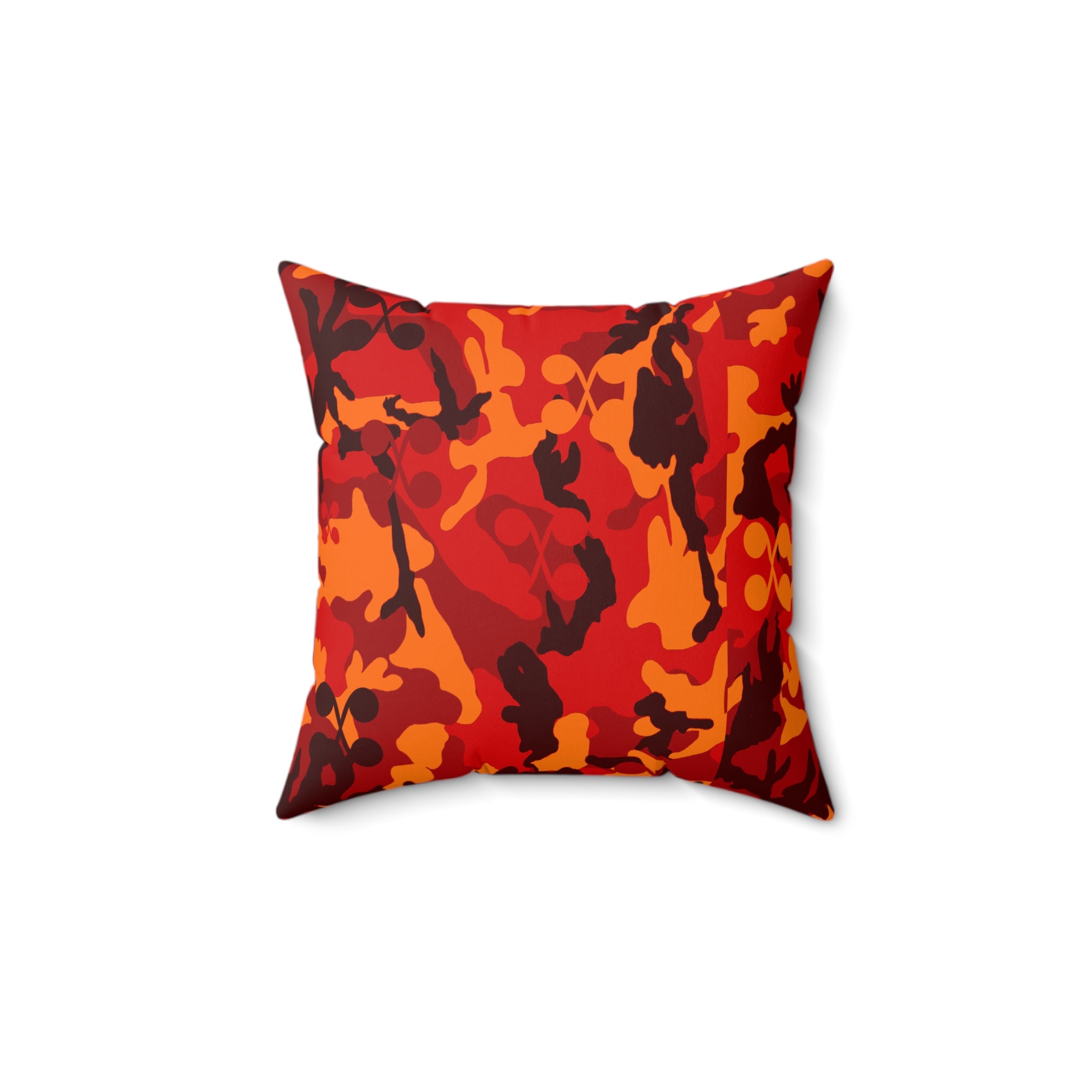 Camo Decorative Pillow Red