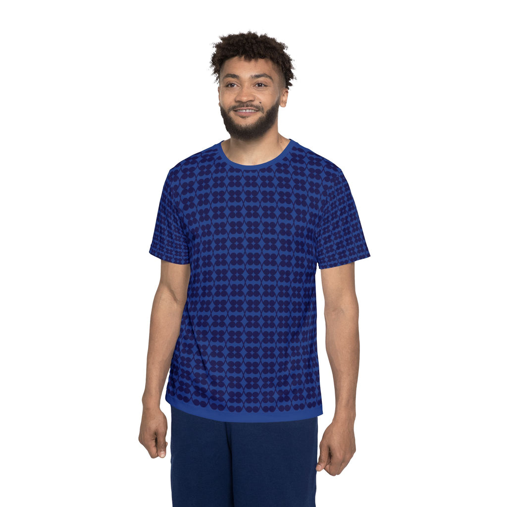 Blue Logo Print Tee