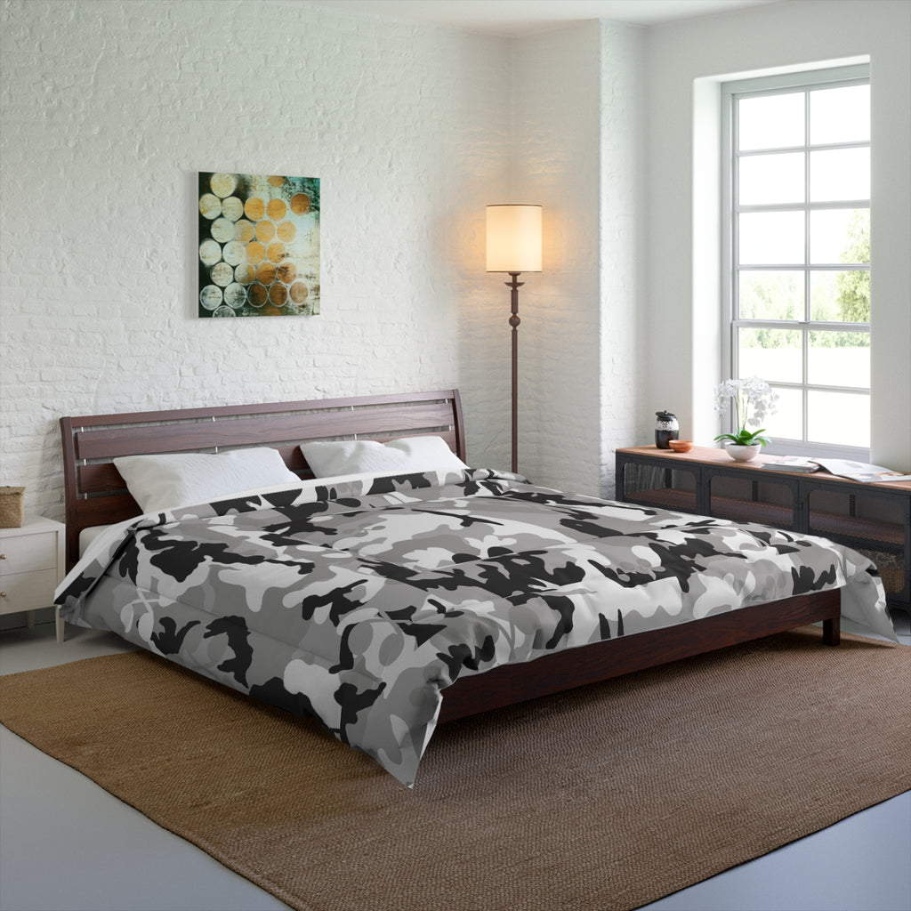 Grey Camo Comforter