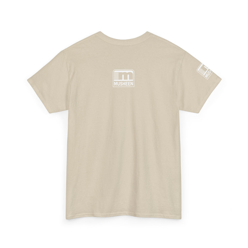 White Logo Tee