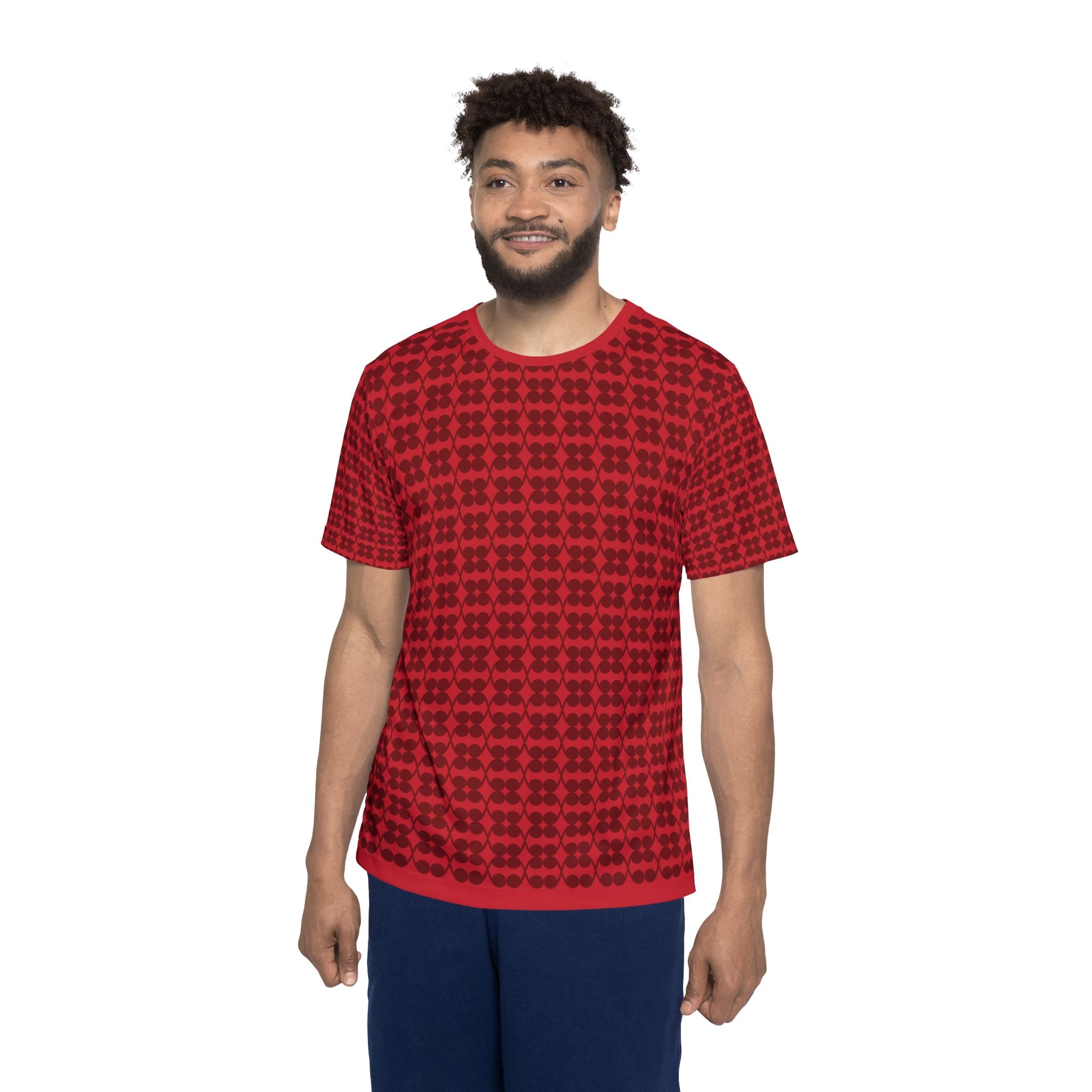 Red Logo Print Tee