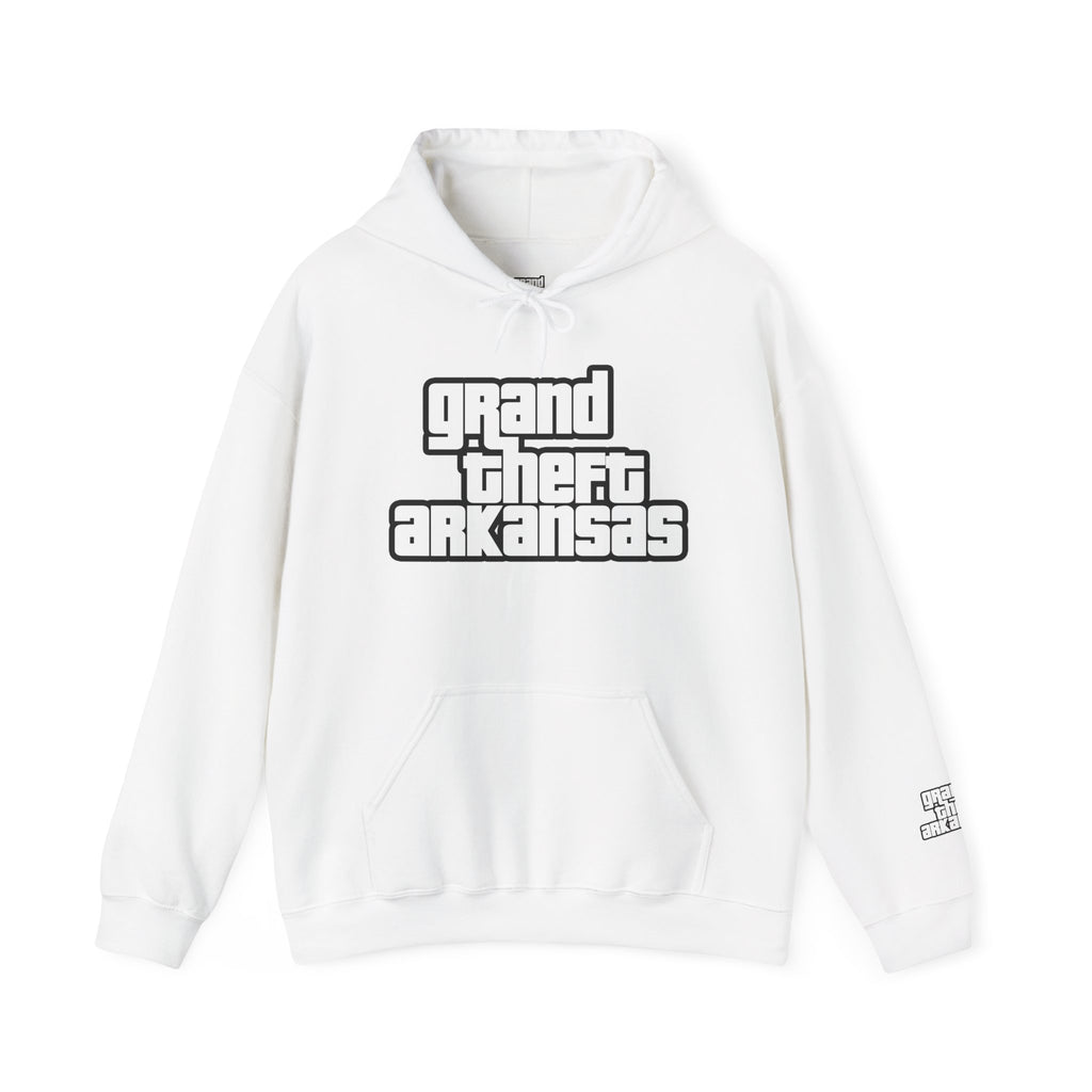 Grand Theft Arkansas Unisex Pullover Sweatshirt, Casual Wear, Gift for Gamers, Streetwear Fashion