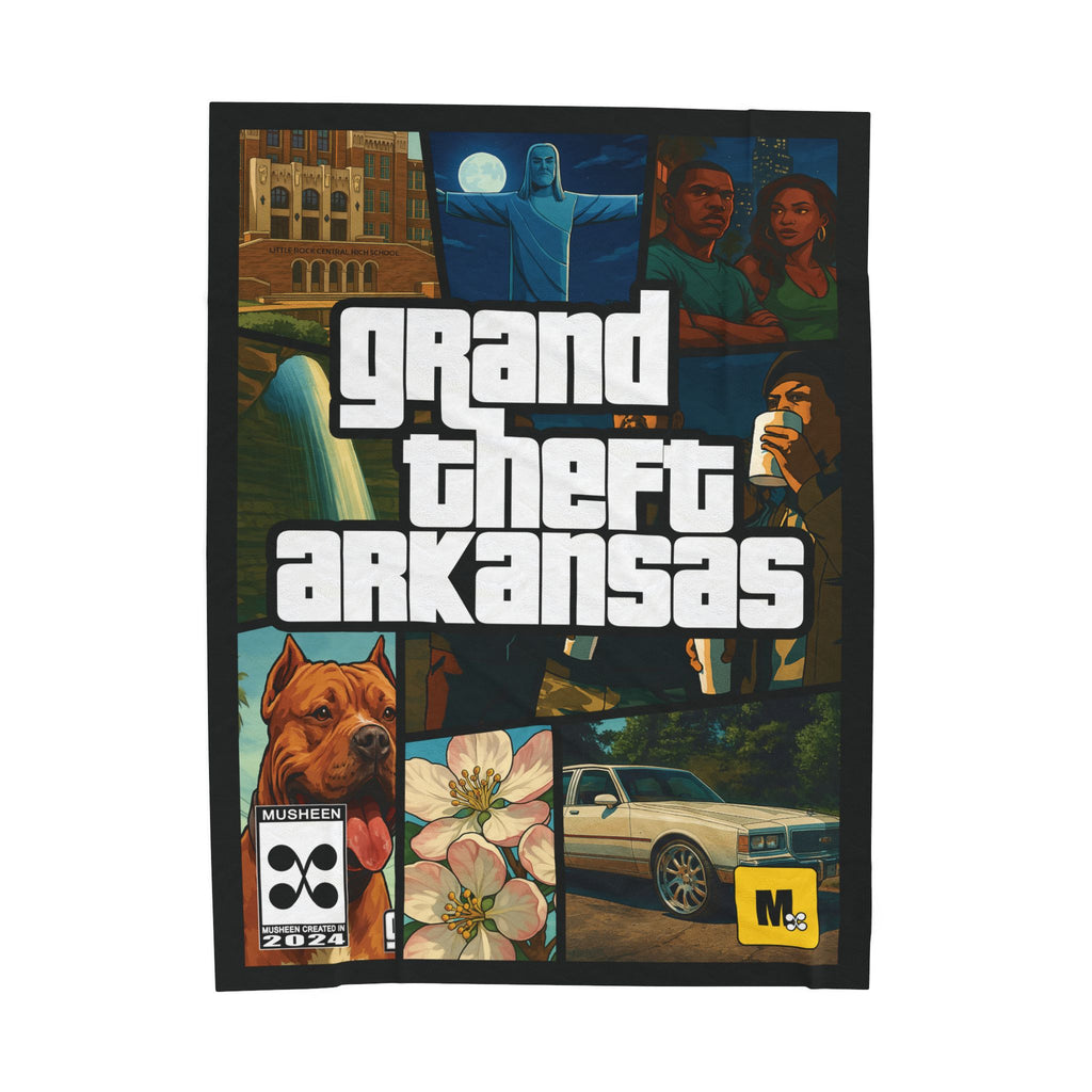 Grand Theft Arkansas Plush Blanket