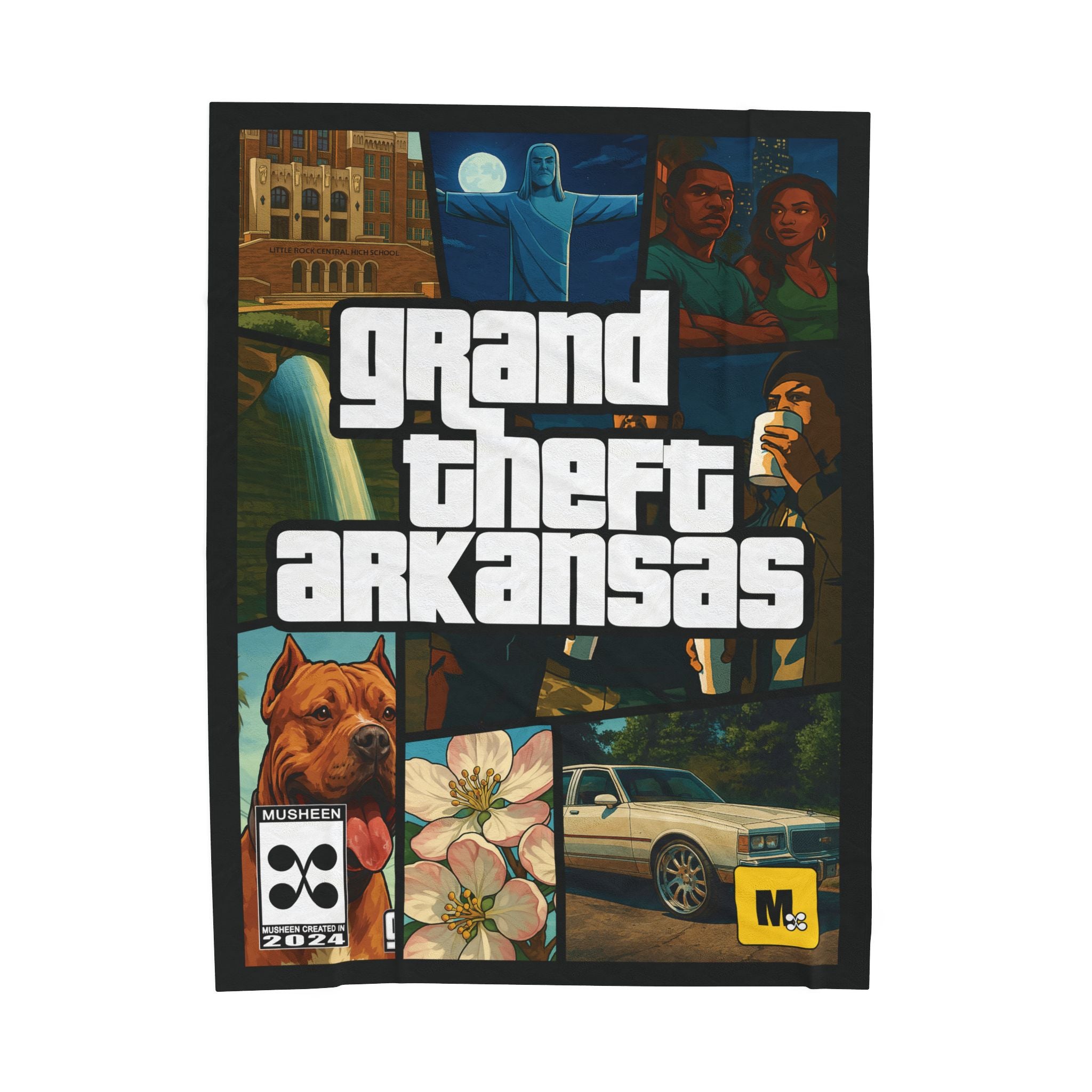 Grand Theft Arkansas Plush Blanket
